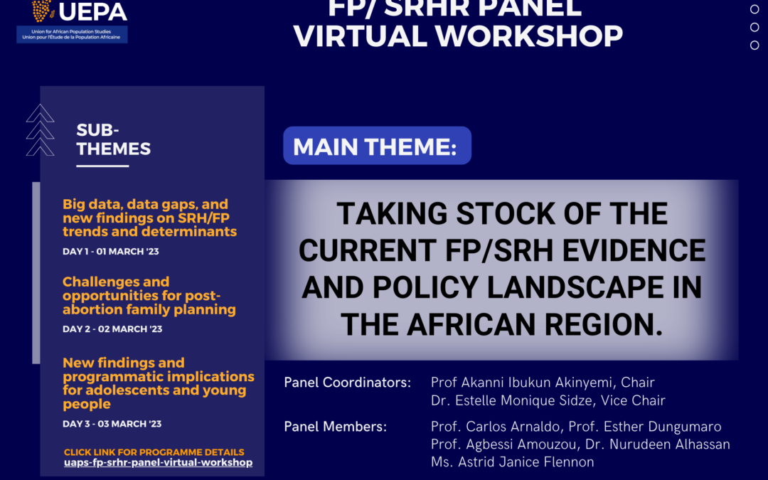 Family Planning/ Sexual Reproductive Health Rights Panel Virtual Workshop